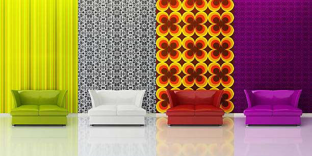 A textured interior wall showcasing unique patterns and creative design.